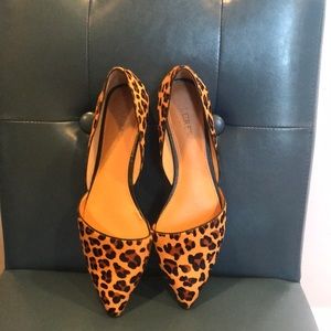 D’orsay flats leopard print.